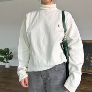 Tommy hilfiger cream crest turtleneck